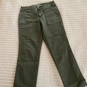 Green jean pants